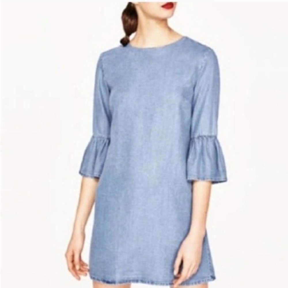 Zara chambray dress